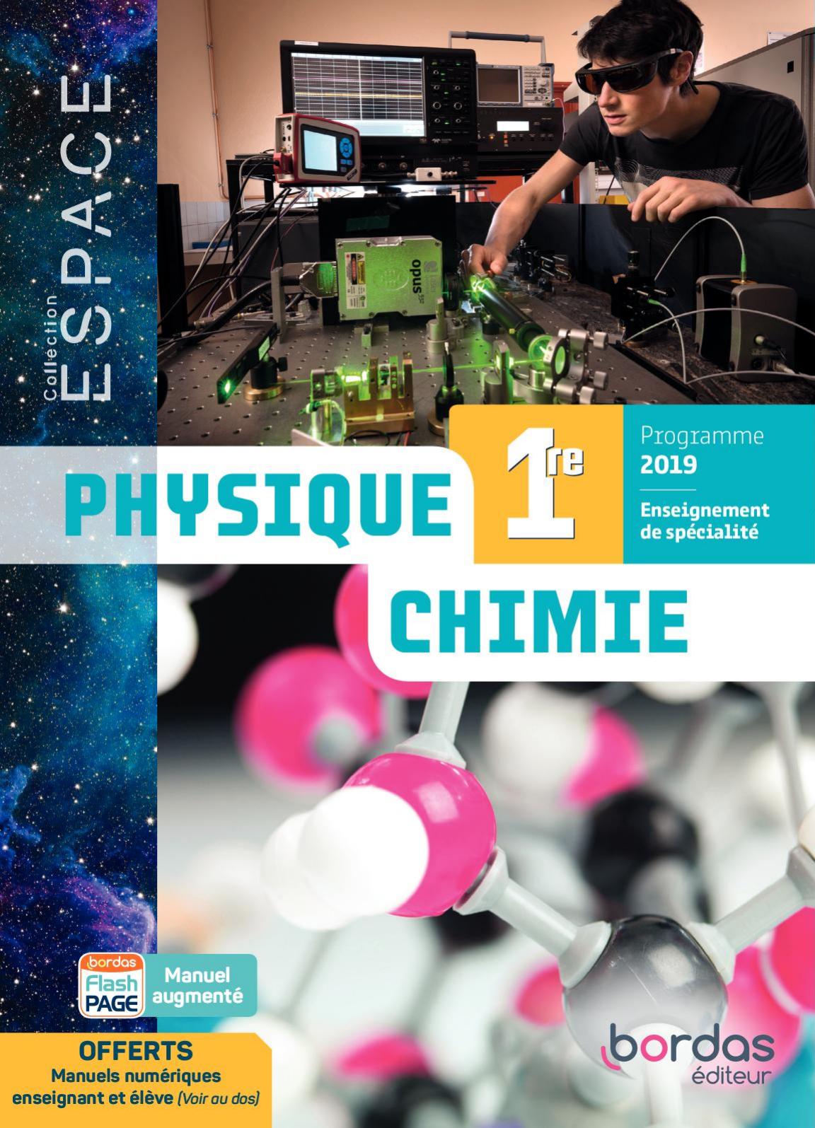 Bordas Physique Chimie 1re 2019