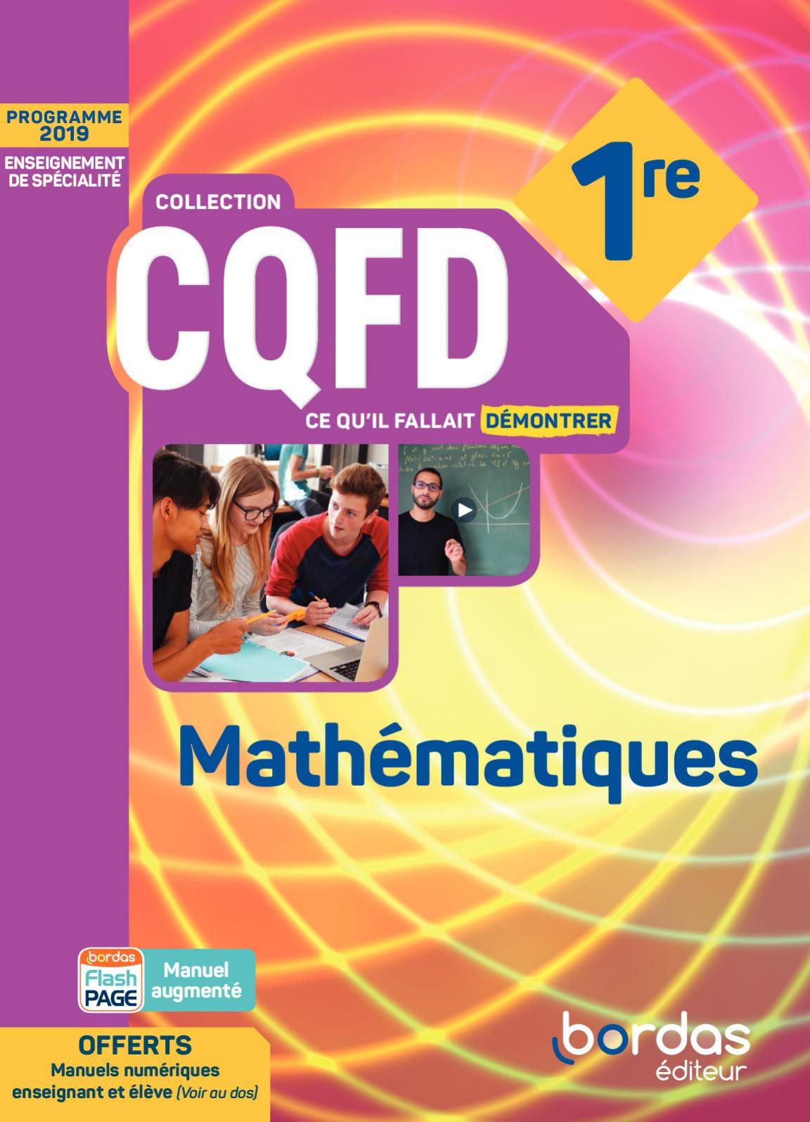 Bordas Maths CQFD 1re 2019