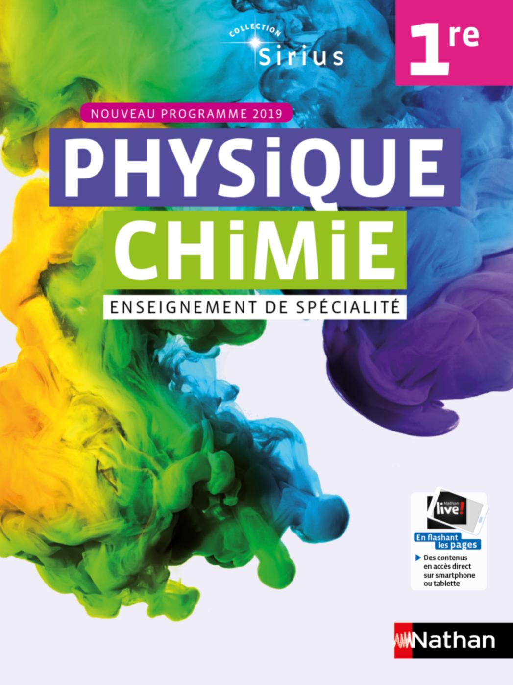 Nathan Physique Chimie 1re 2019