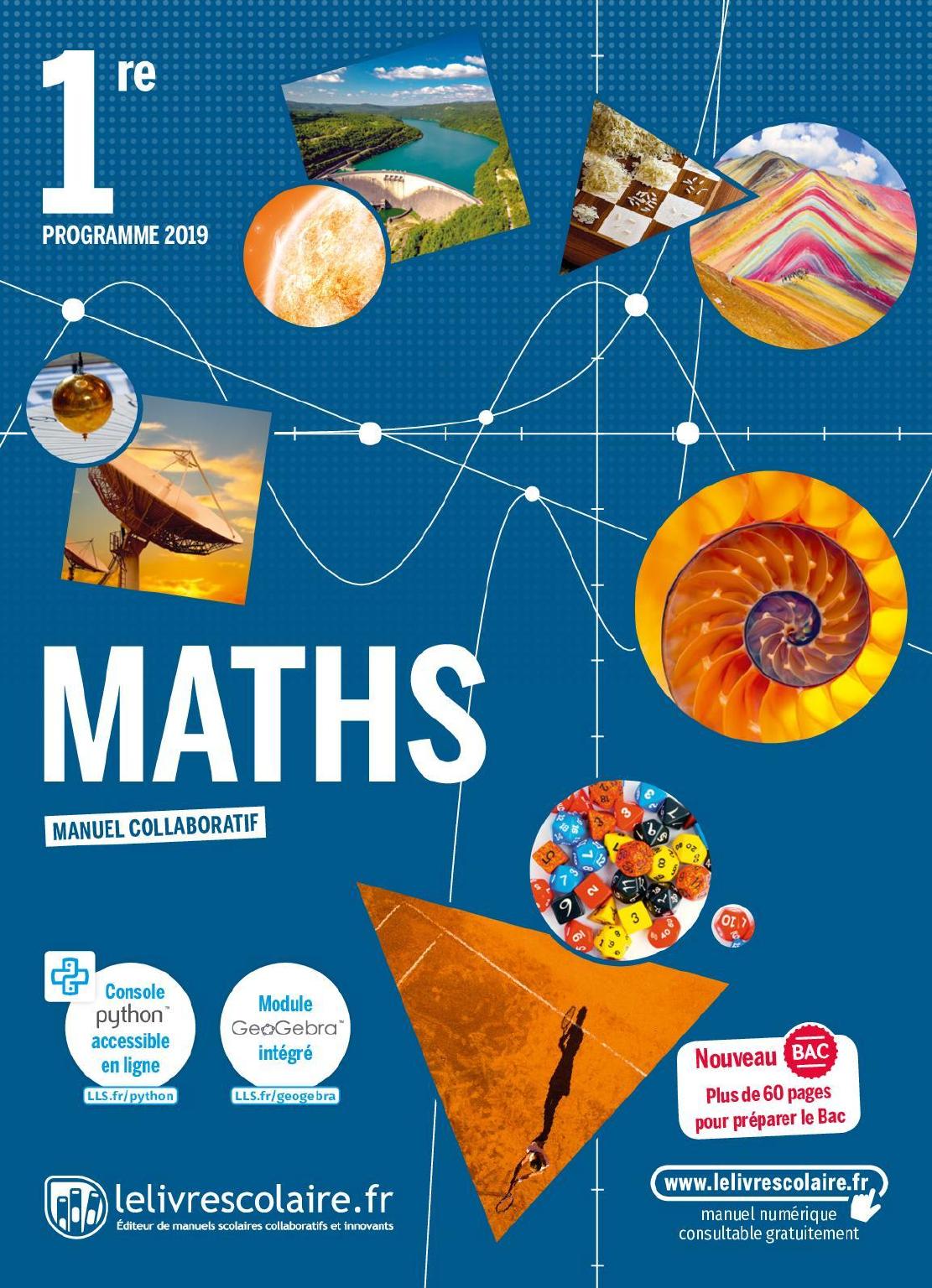 LeLivreScolaire Maths 1re 2019