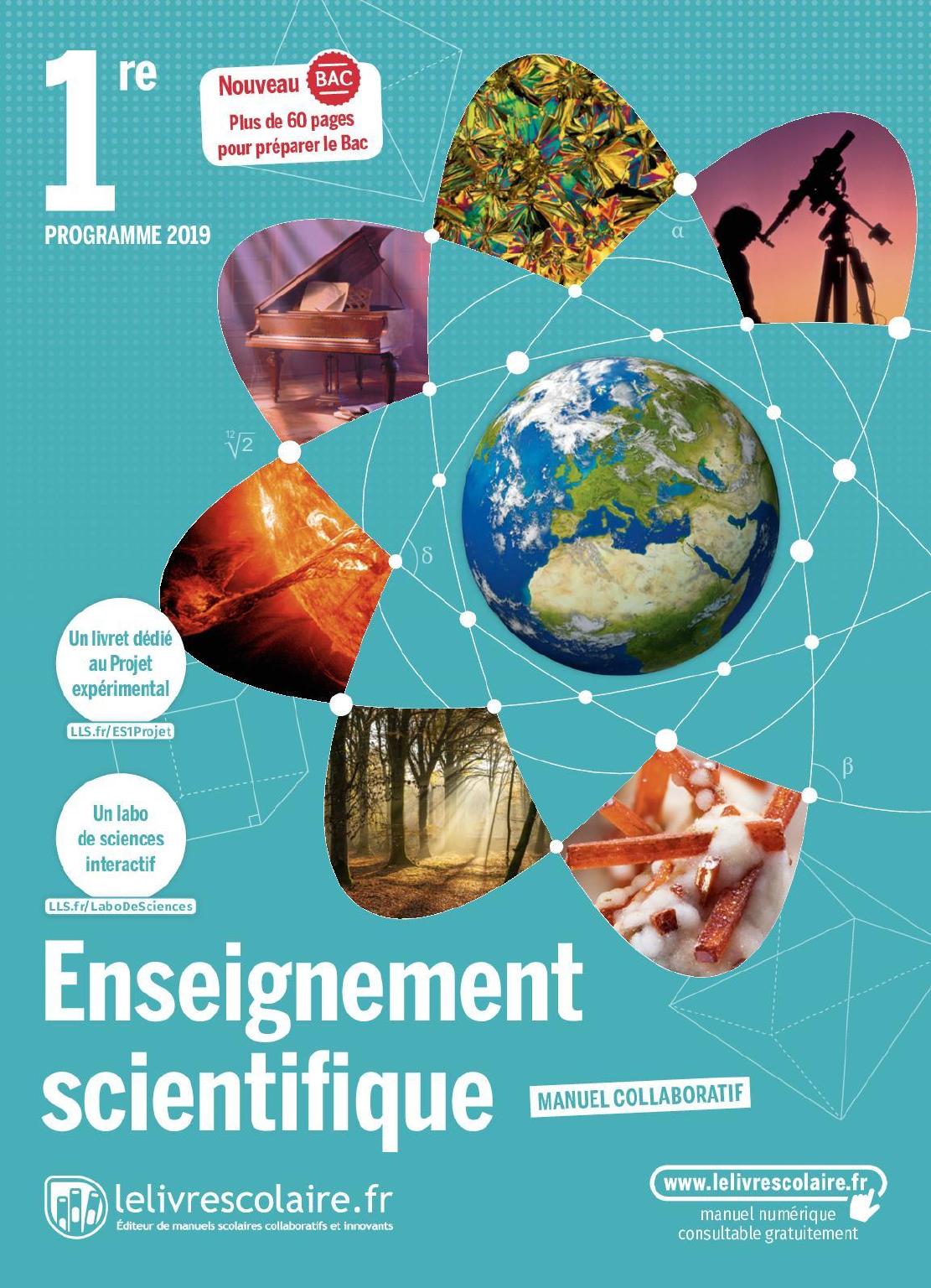 LeLivreScolaire Enseignement Scientifique 1re 2019