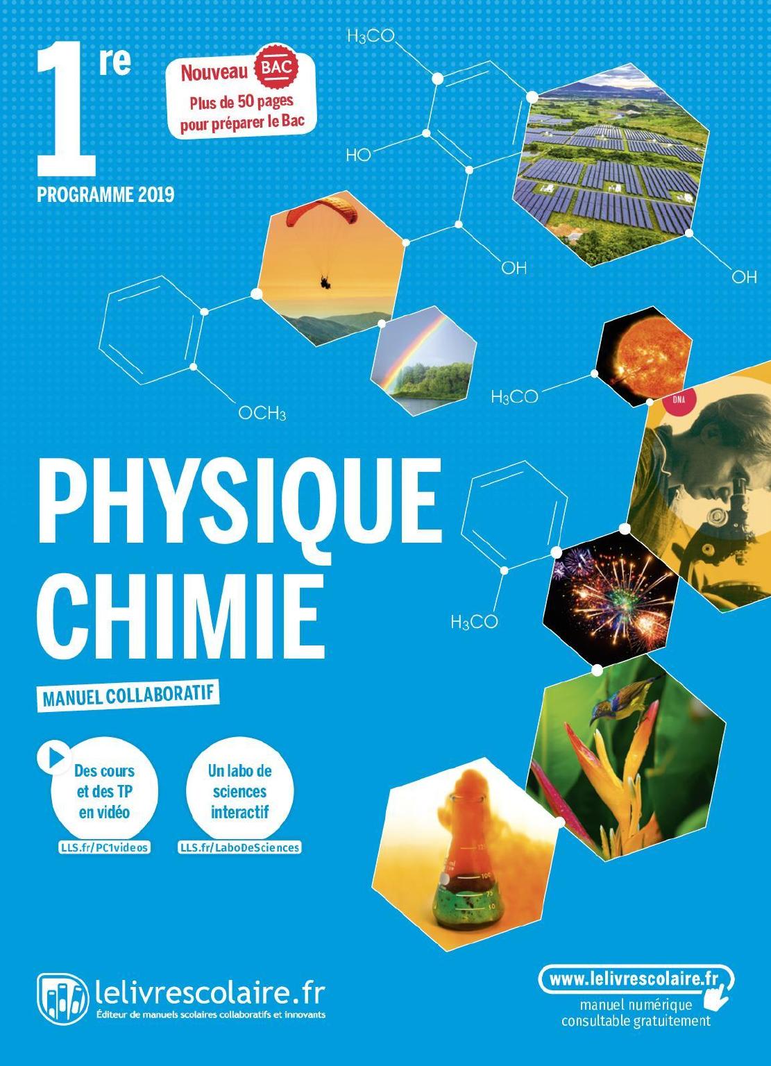 LeLivreScolaire Physique Chimie 1re 2019