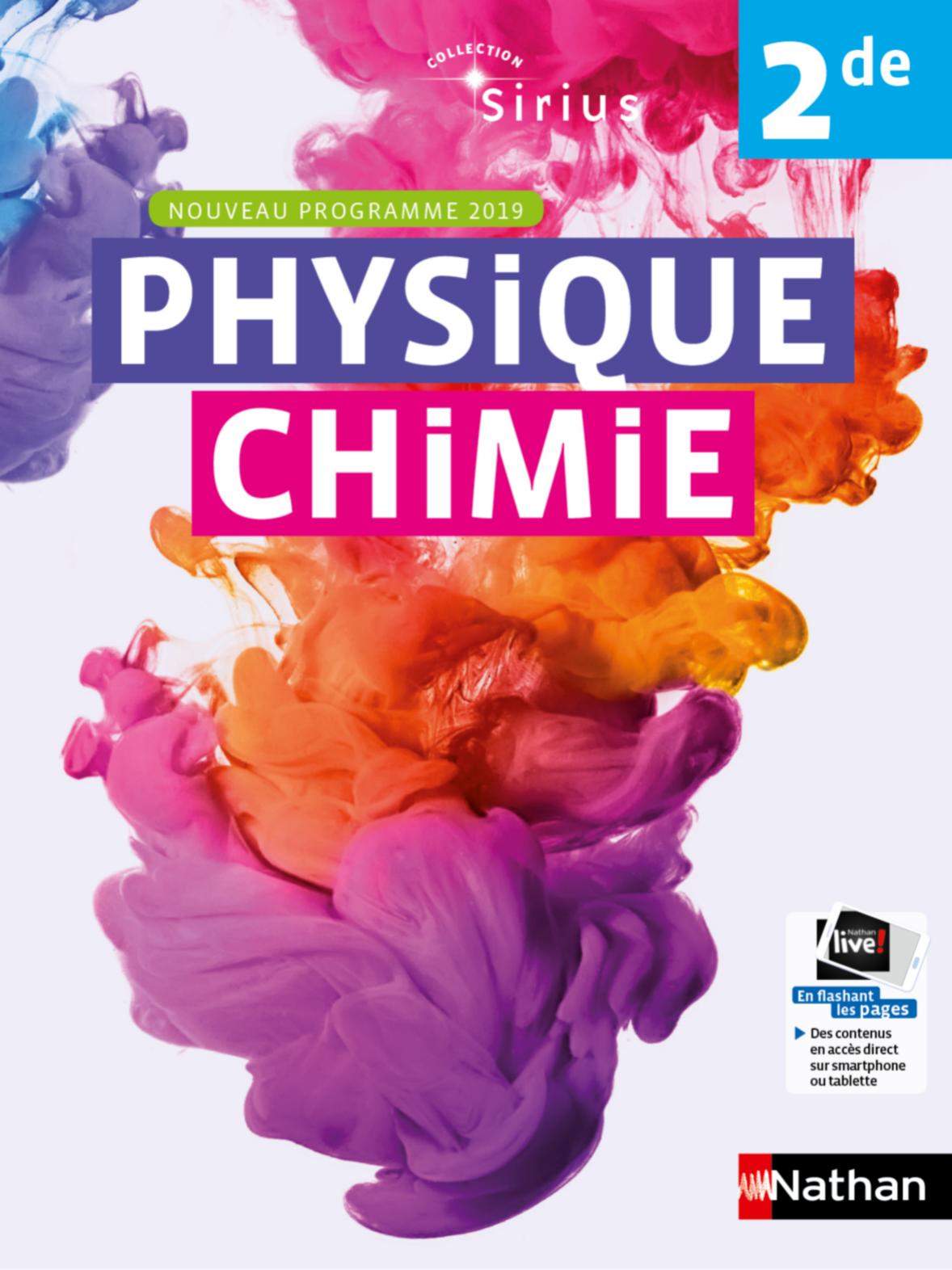 Nathan Physique Chimie 2nde 2019