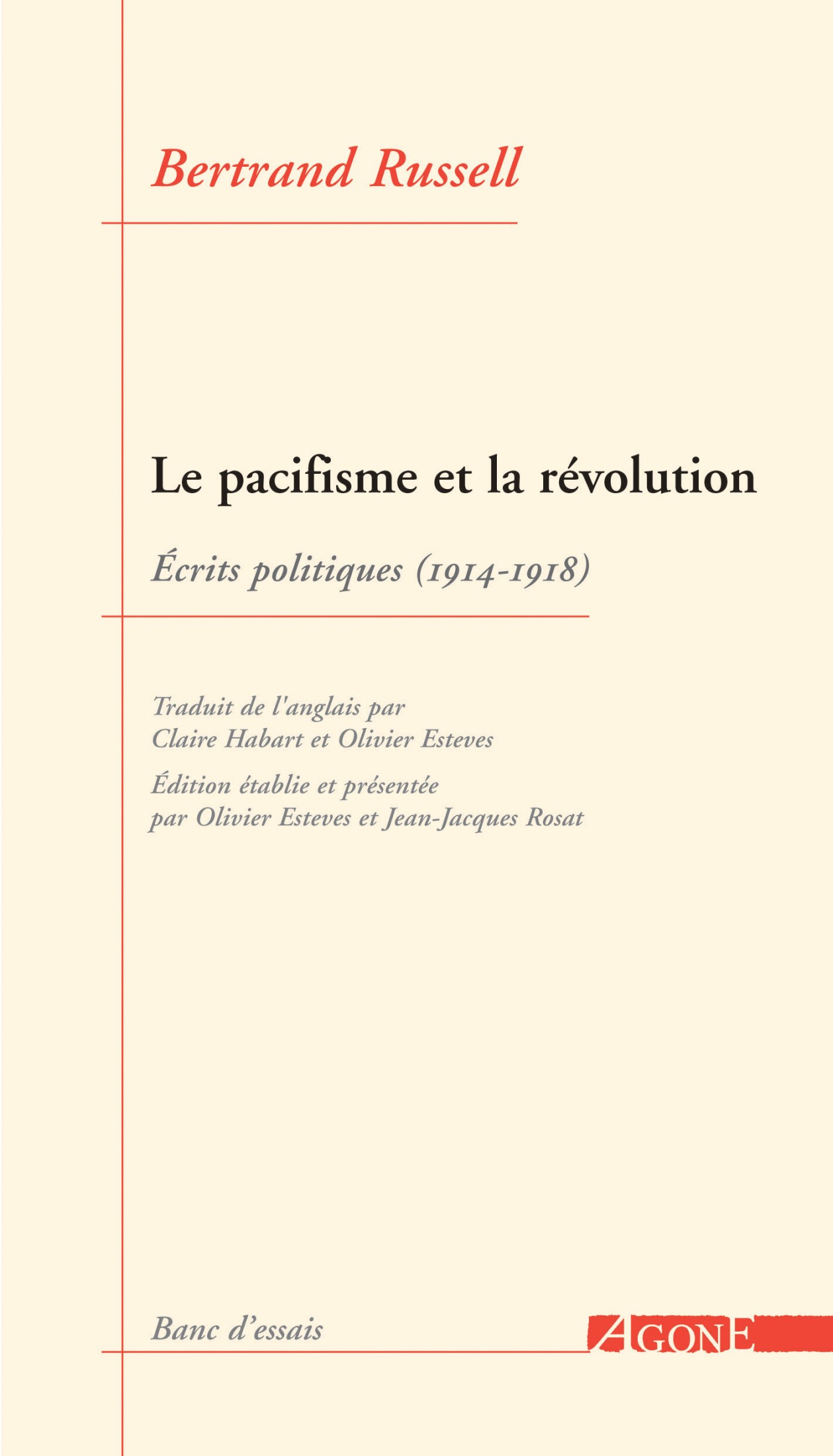 Le pacifisme et la révolution