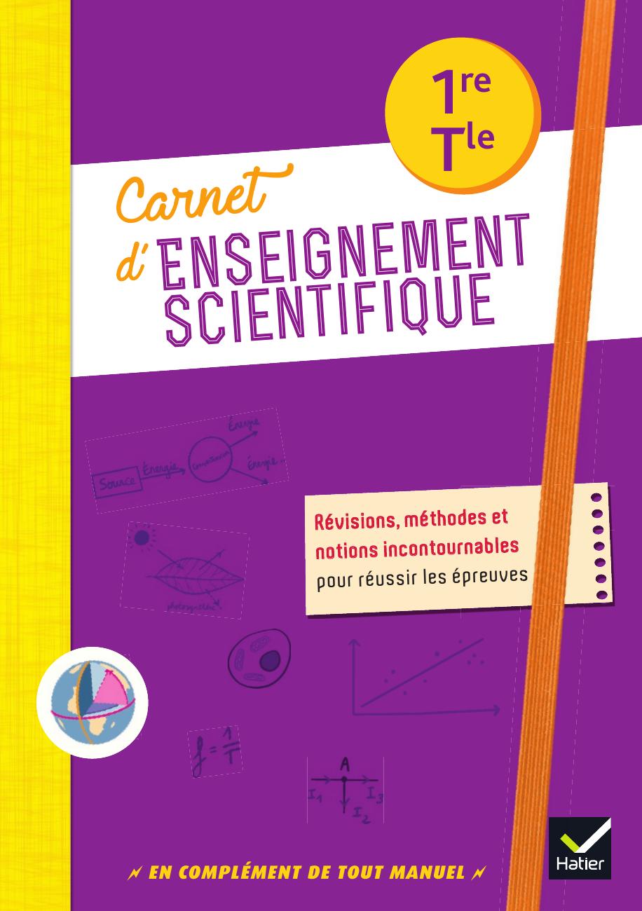 Hatier Canet d'enseignement Scientifique 1re Term