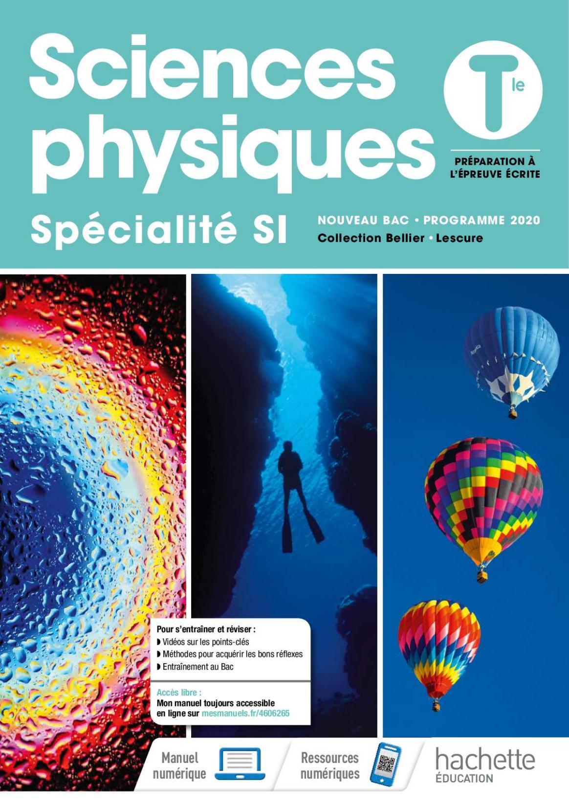 Hachette Sciences physiques Spé SI Term