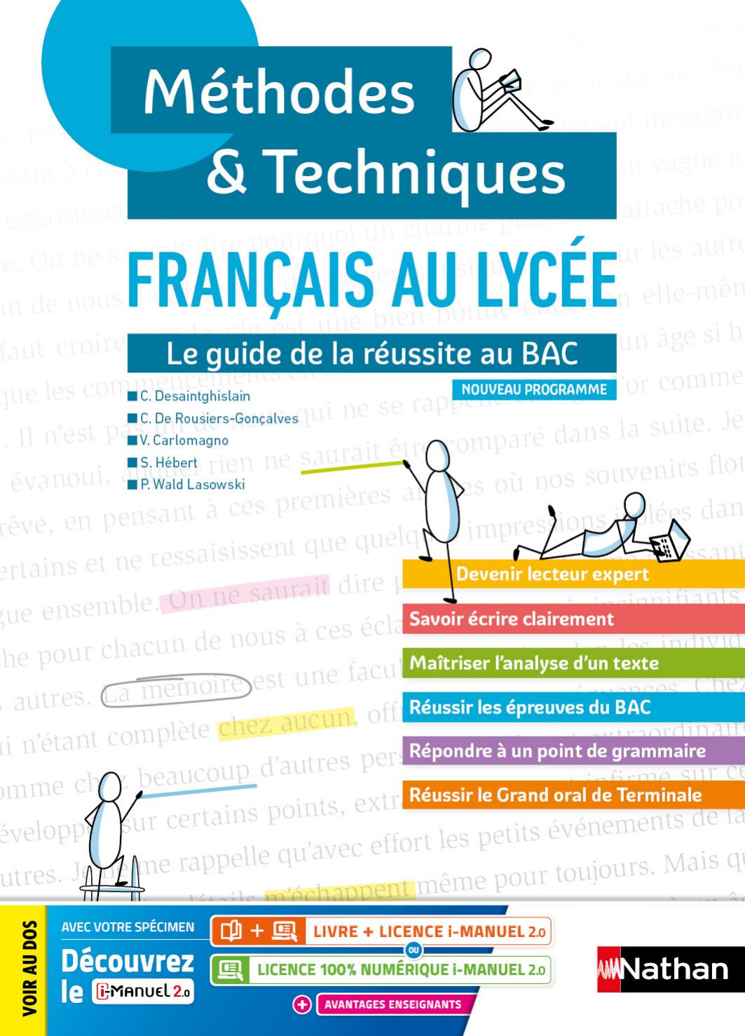 Nathan Français Méthodes et techniques BAC