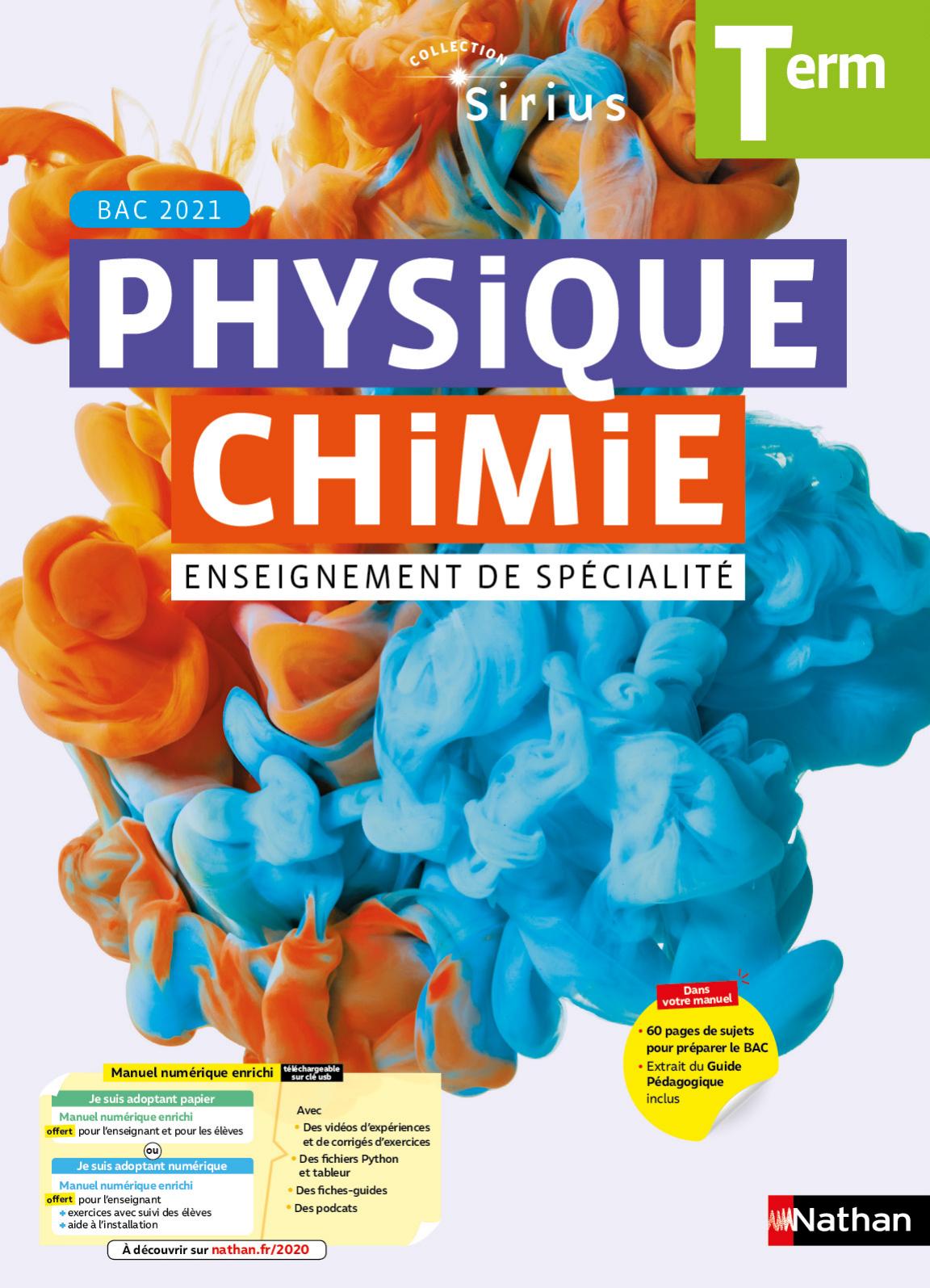 Nathan Spé Physique Chimie Term