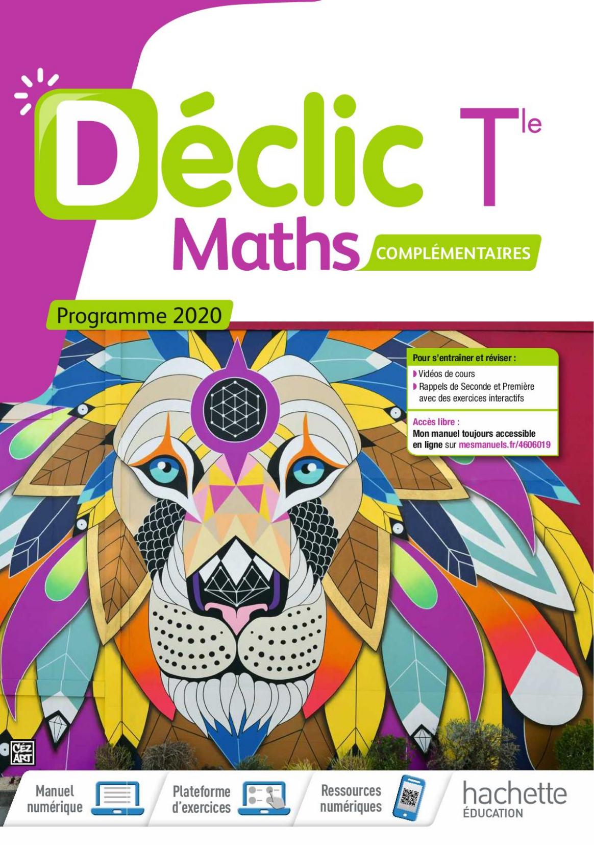 Hachette Maths Complémentaires Term