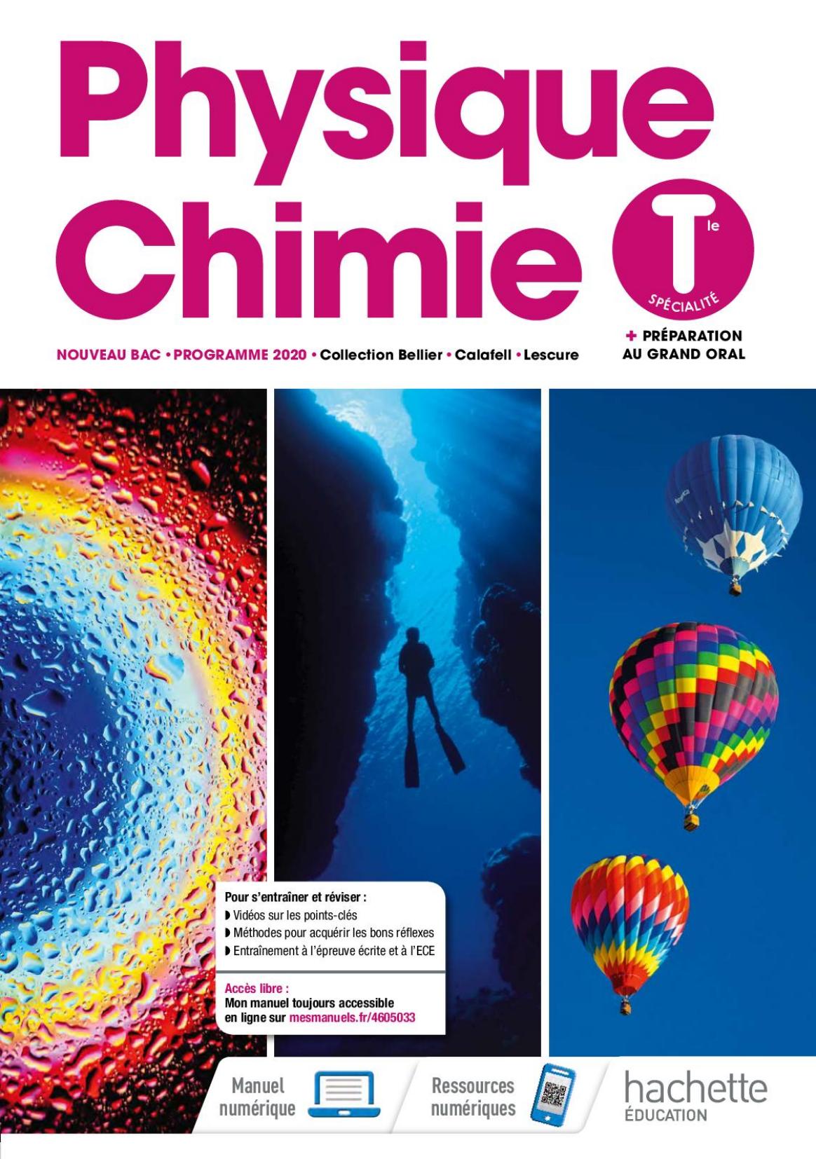 Hachette Spé Physique Chimie Term