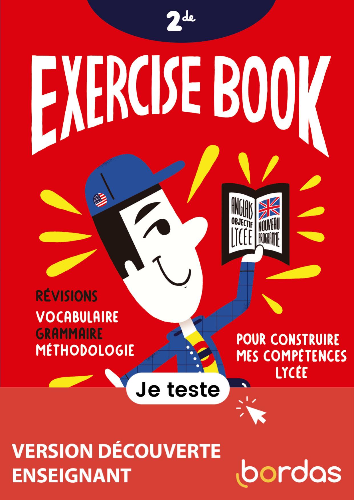 Bordas Anglais Exercise book 2nde