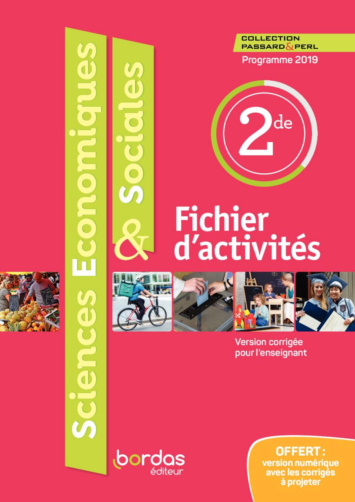 Bordas SES Fichier d'activités 2nde 2019