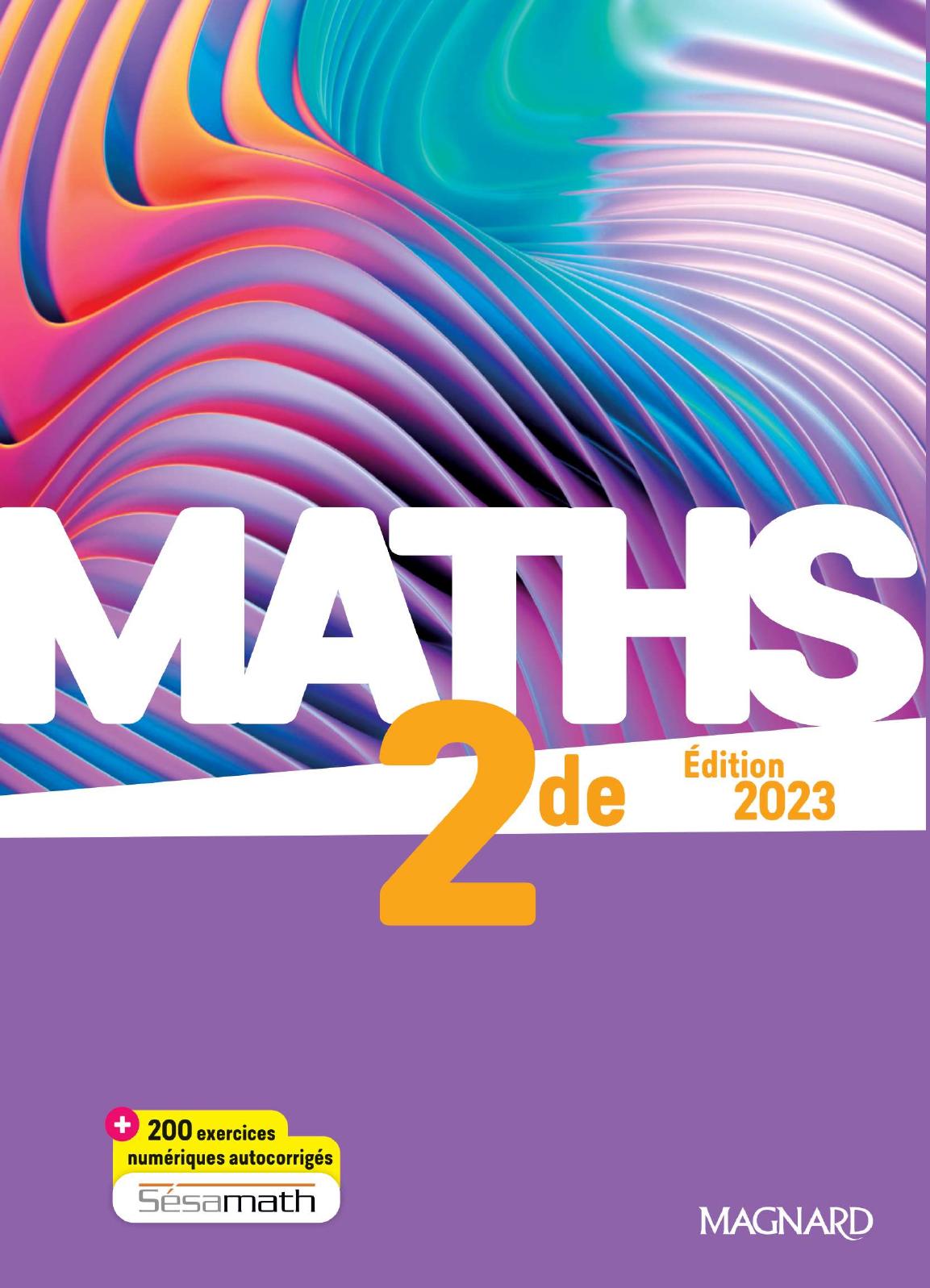 Hachette Maths 2nde